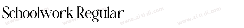 Schoolwork Regular字体转换 Schoolwork Regular字体转换